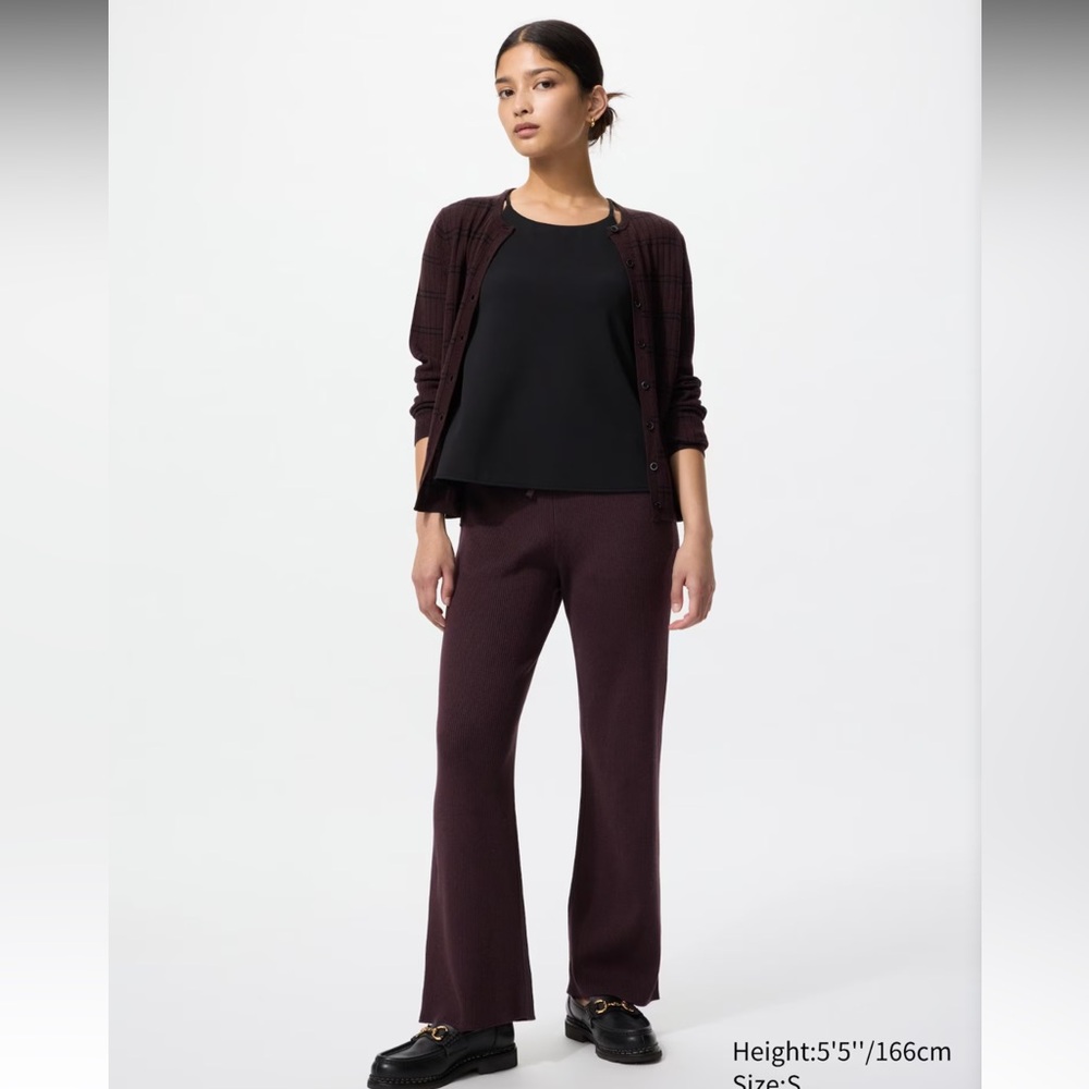 Uniqlo Washable Ribbed Knit Pants NWT